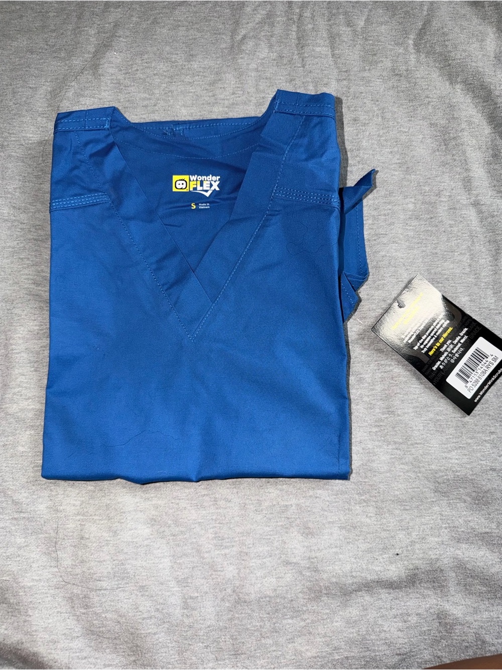 WonderFLEX Royal Blue Scrub Top - V-Neck